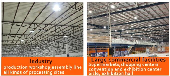 Alta luz industrial de la bahía de 100W LED para el taller/los supermercados de la producción